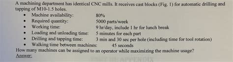 a machining department has identical cnc mills|cnc drilling machine.